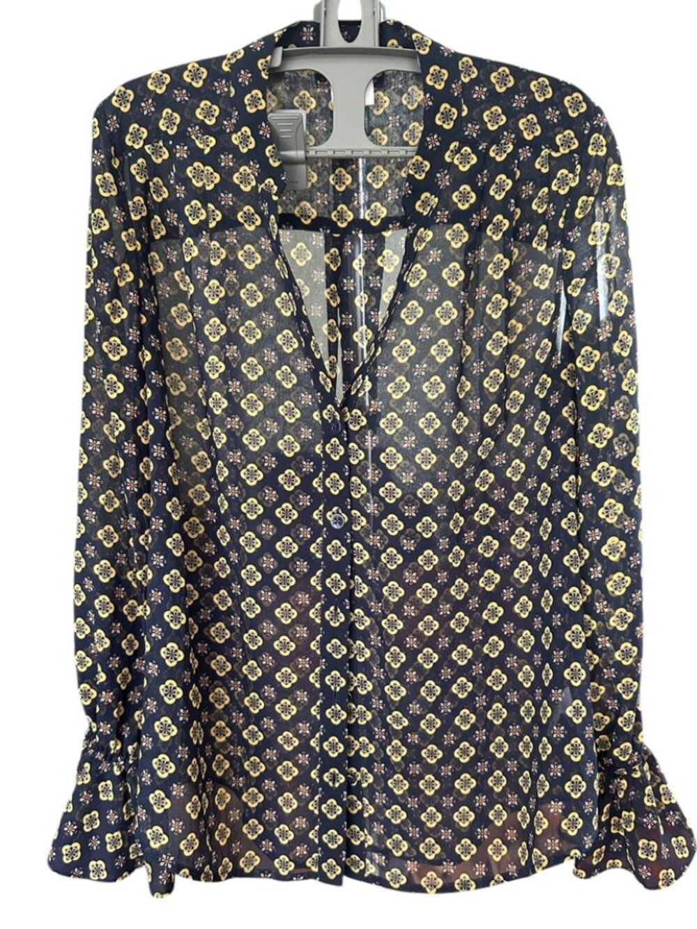 CAbi Mosaic Blouse Size S Style #3772